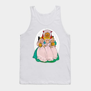 Grandma and grandchildren triplets Tank Top